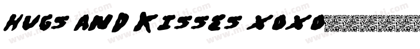 Hugs and Kisses xoxo字体转换